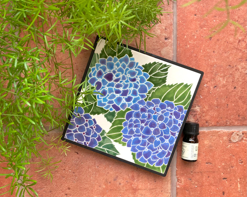 かおるアートタイル 紫陽花 ディフューザー・アロマポット