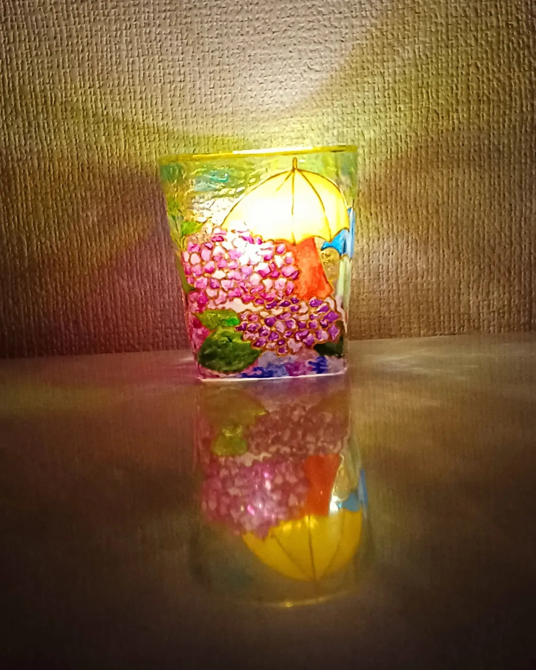 春 紫陽花のキャンドルホルダー 紫陽花 - キャンドルホルダーの人気