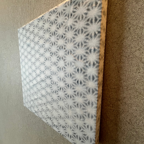 テクスチャーアート 透かし和紙 麻柄 現代アート アートパネル 和