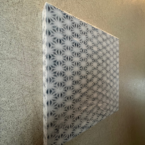 通常在庫品 テクスチャーアート 透かし和紙 麻柄 現代アート アート