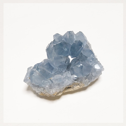 三角フォルムの天青石 Celestite セレスタイト クラスター 鉱物 原石