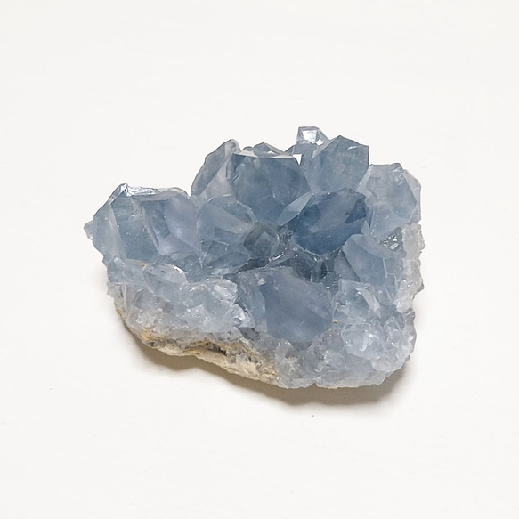 三角フォルムの天青石 Celestite セレスタイト クラスター 鉱物 原石 鉱石 天然石 02008 3枚目の画像