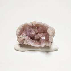 半月フォルムのピンクアメジスト 紫水晶 Pink Amethyst クラスター 鉱物 原石 鉱石 天然石 02007 8枚目の画像