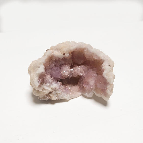 半月フォルムのピンクアメジスト 紫水晶 Pink Amethyst クラスター 鉱物 原石 鉱石 天然石 02007 2枚目の画像