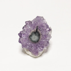 小ぶりなフラワーアメジスト 紫水晶 鍾乳石 スタラクタイト スライス クラスター 鉱物 原石 鉱石 天然石 02006 5枚目の画像