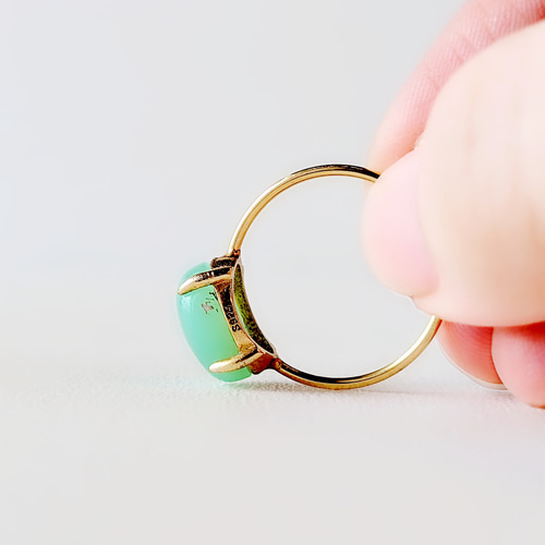 クリソプレーズ リング 天然石 指輪 天然石 リング アクセサリー