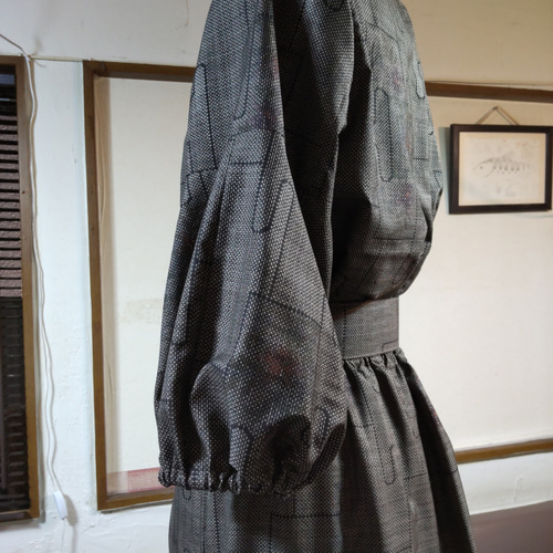 大島紬　着物リメイク　スカートスーツ 大島紬 着物リメイク スカートスーツ セットアップ ルーイ 通販