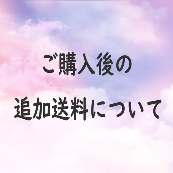 ご購入後の追加送料について 1枚目の画像