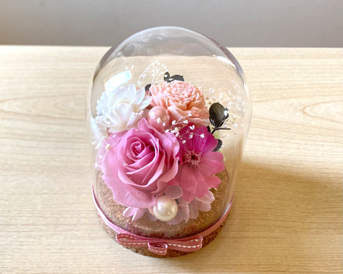 ケースフラワー ピンク プリザーブドフラワー Cocoflower 通販