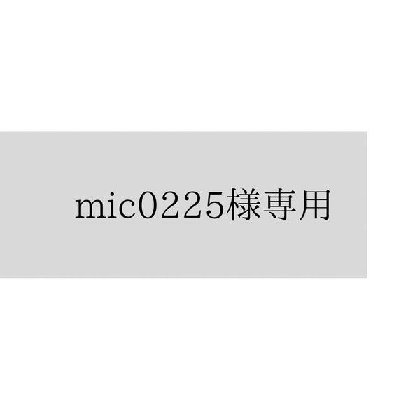 オーダー出品「mic0225様」 1枚目の画像