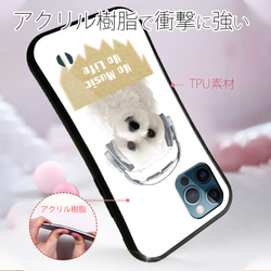 iPhoneSE3/iPhone13/iPhone13Pro/送料無料 iFace型 マルチーズ＆チワワだって 犬 5枚目の画像