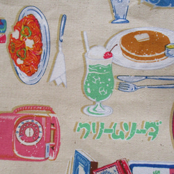 ☆セール☆ レトロ喫茶店柄のバッグ 4枚目の画像