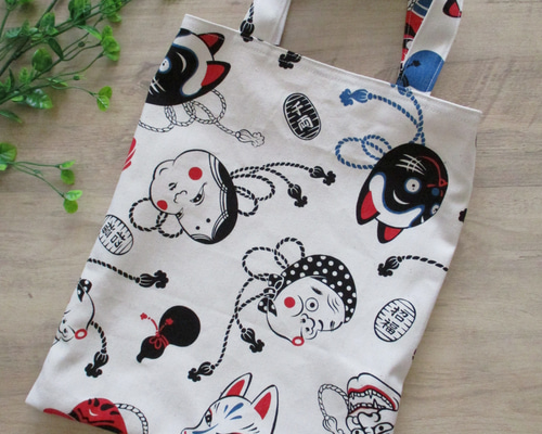 I*様 ひょっこり猫ちゃんのデニム風パッチワーク★トートバッグ＆キーケース　サコ I*様 ひょっこり猫ちゃんのデニム風パッチワーク☆トートバッグ