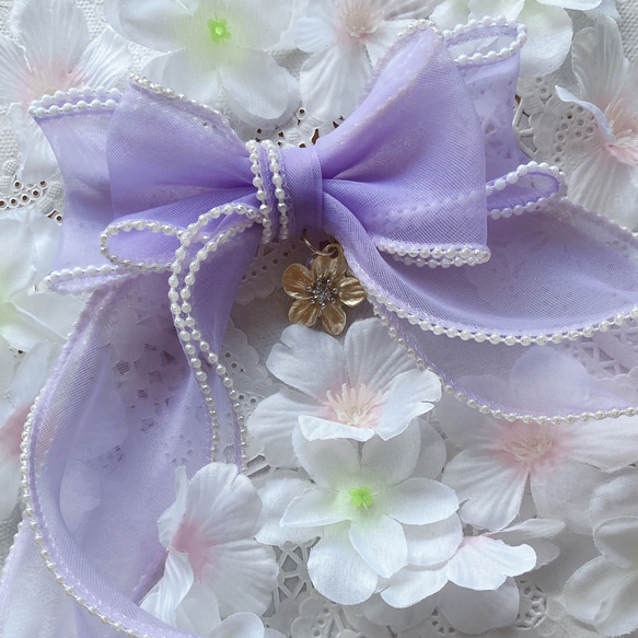 再販】オーガンジーリボンヘアゴム ラプンツェル