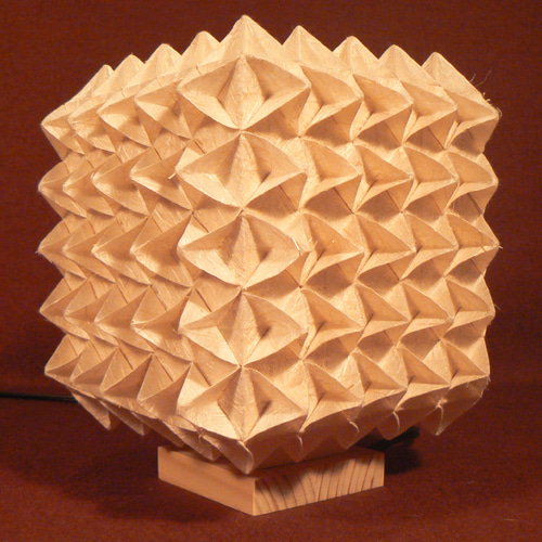 和紙の手作りランプシェード　美濃和紙使用　[ 趣 ] 2-2　癒しの一点物作品 0f90cffa11f70b50d386169fd129f7