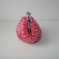 Beaded Purse --Pink Mix Ⅱ-- (Petite) 内布：Poppy's Patchwork 2枚目の画像