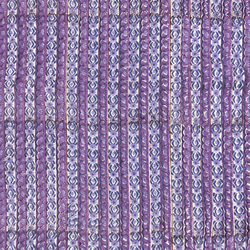 【50cm單位】紫色海軍藍條紋印度手工塊印花布料棉質 第4張的照片