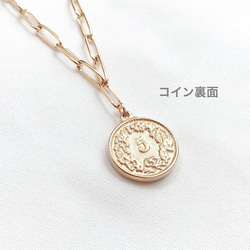 送料無料: サージカルステンレス316 デザインチェーン コインネックレス アレルギー対応 5枚目の画像