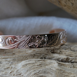 手彫り Rose Silver Bangle【バングル】茅ヶ崎ジュエリー13 8枚目の画像