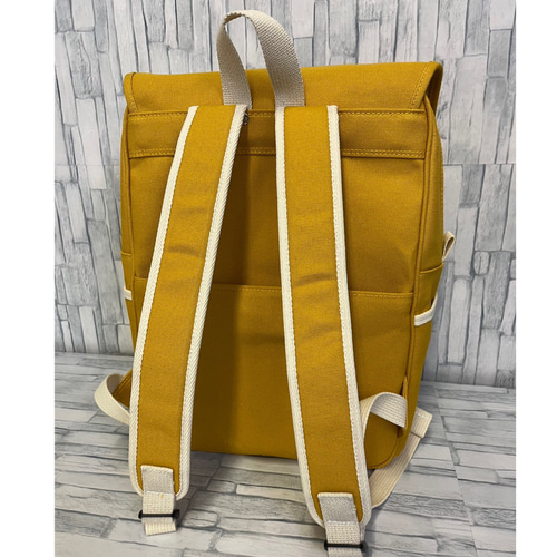 MITTAG 【新色】倉敷帆布のフラップリュック マスタード リュック