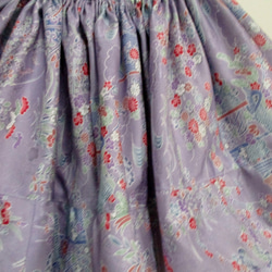 ７２２８　花柄の着物で作ったミニスカート　＃送料無料 4枚目の画像