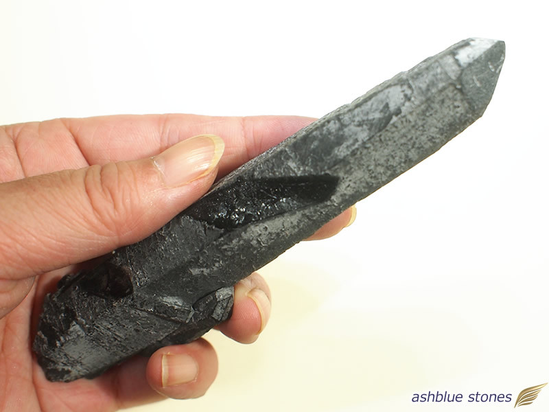 山東省産モリオン(シンギング)【29】108.1g　未研磨 原石 ポイント