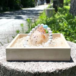 開運・心身のリラックス ✨☆ラリマー・64面カット水晶☆ハート