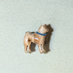 木製　帯留（柴犬） 1枚目の画像
