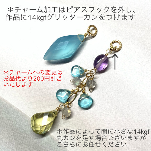 イヤリングorチャームへの変更について】 ピアス（その他） JEWEL BOX 