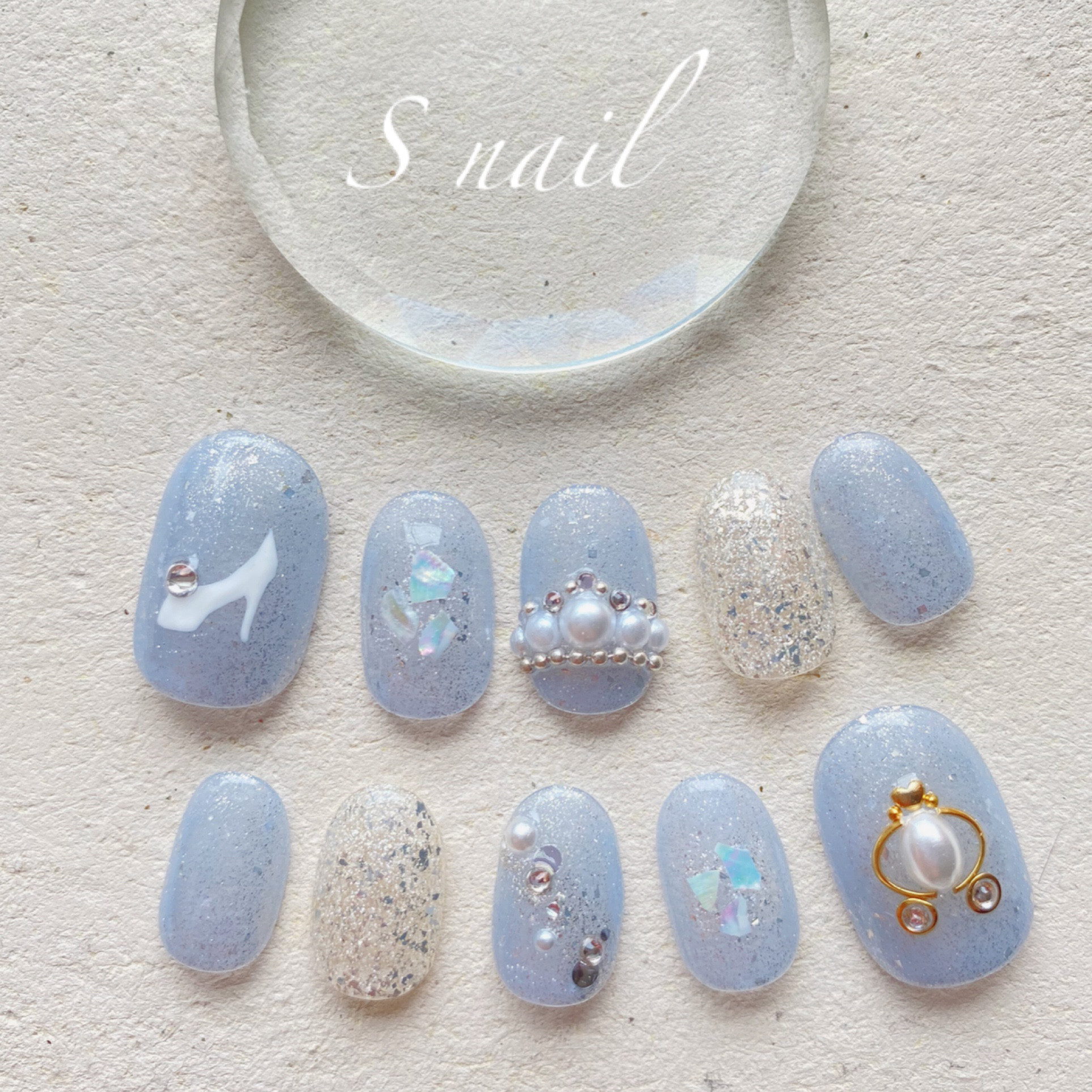 【No.22】シンデレラの舞踏会ネイル