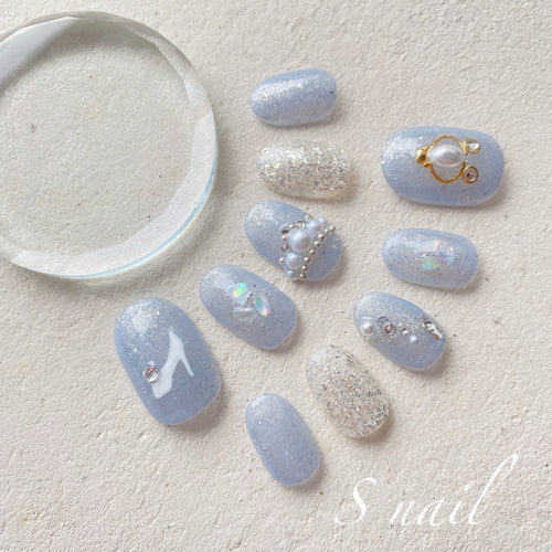 No.22】シンデレラの舞踏会ネイル ネイルチップ（つけ爪） S nail 通販 