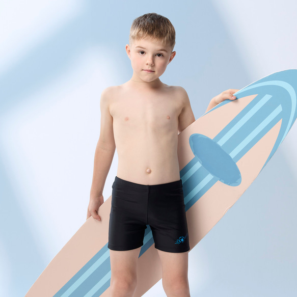 MIT 子供用クロップド水泳パンツ 2枚目の画像