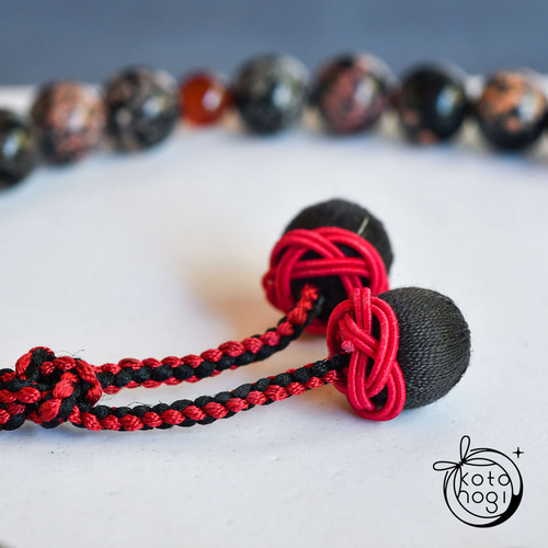 数珠 女性用 主玉9.5mm＊天然石 腕輪念珠 ブレスレット 略式数珠【葬式