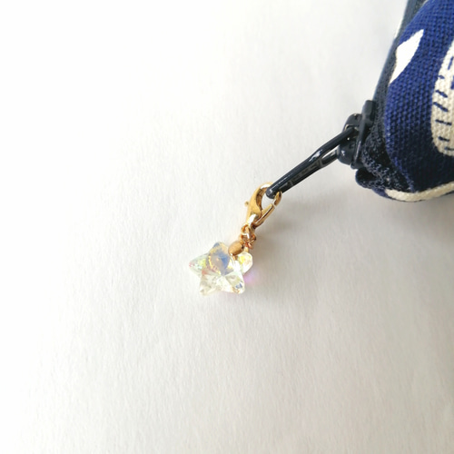 キラキラとアルファベットのマスクチャーム4個セットハンドメイド