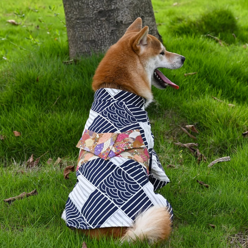 犬服 犬浴衣 祭り雰囲気満々 和服 ペット浴衣 柴犬 超綺麗 4種類