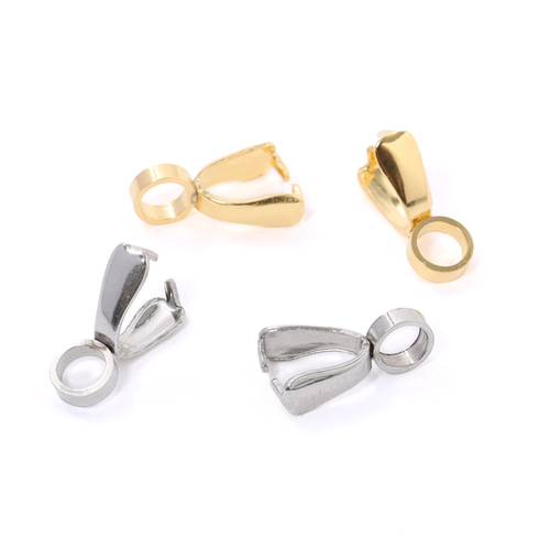 シルバーハンドメイドアクセサリー専用 ss-00913)ステンレス316 Aカン シルバー 5個 ハンドメイド ペンダント