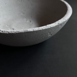 ■直径19.4cm モルタル ボウル ■ ディスプレイ 器 皿 インテリア 什器 オブジェ セメント コンクリート 9枚目の画像