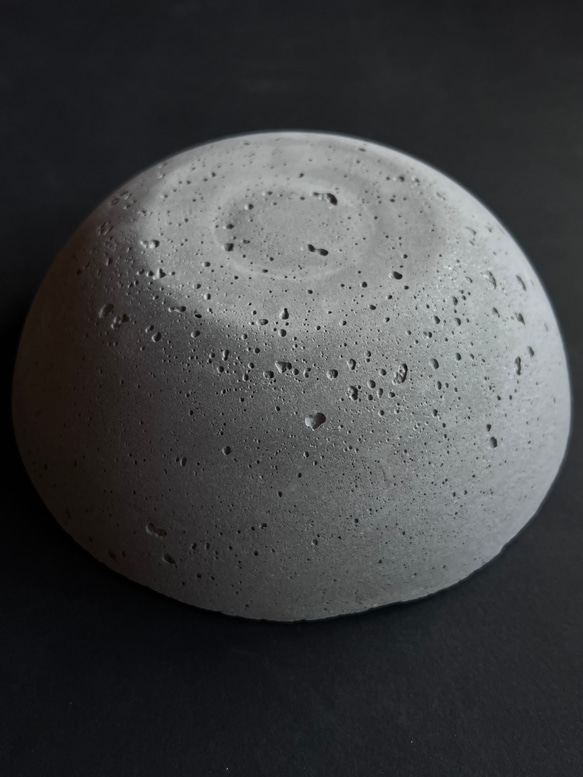 ■直径19.4cm モルタル ボウル ■ ディスプレイ 器 皿 インテリア 什器 オブジェ セメント コンクリート 8枚目の画像