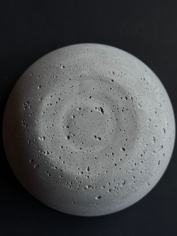 ■直径19.4cm モルタル ボウル ■ ディスプレイ 器 皿 インテリア 什器 オブジェ セメント コンクリート 7枚目の画像