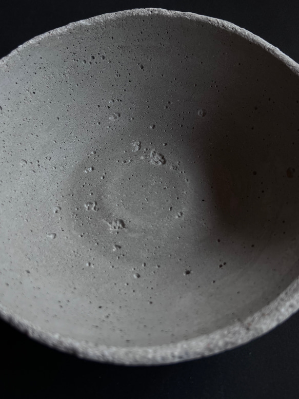 ■直径19.4cm モルタル ボウル ■ ディスプレイ 器 皿 インテリア 什器 オブジェ セメント コンクリート 6枚目の画像