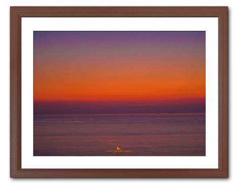 A3サイズ】ORANGE AND PURPLE GRADIENT（オレンジと紫に