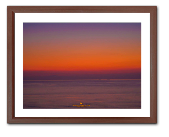 A3サイズ】ORANGE AND PURPLE GRADIENT（オレンジと紫に