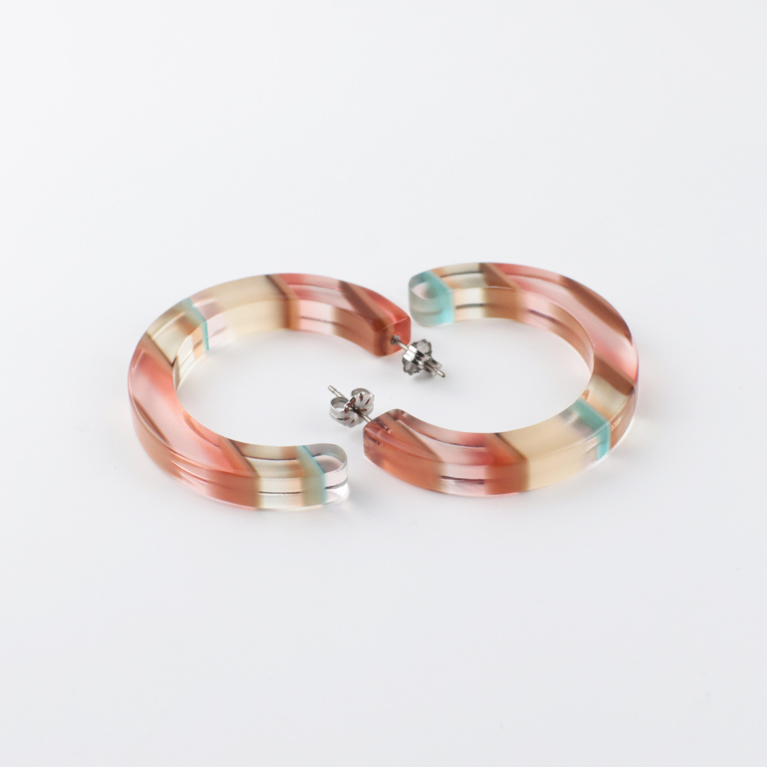 Hoop pierced フープピアス_L　(GEM21)