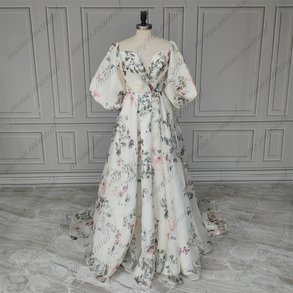 NEW! Marimekko 花柄Vネックドレス Marimekko 花柄Vネックドレス NEW!