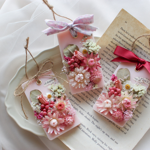 386 アロマキャンドルサシェʚïɞ.•・ 桜のアロマワックスバー/アロマ