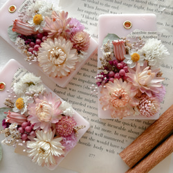可愛らしいピンク花材　【桜の香り】春の香りと、お花に癒される　アロマワックスサシェ　袋ラッピング無料 2枚目の画像