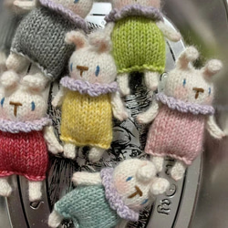 棒針編織可愛玩偶兔子 第1張的照片
