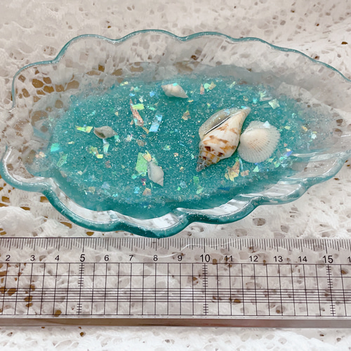 りりおうページ、海アート、エポキシ樹脂 エポキシレジン】エポキシレジンで作る海アートの～！白波研究