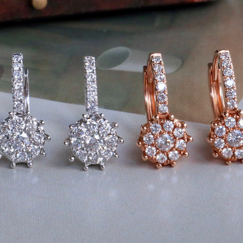 天然ダイヤモンドピアス0.4ct k18 ピアス(フープ) パール 天然ダイヤモンドピアス0.4ct k18 ピアス(フープ) パール