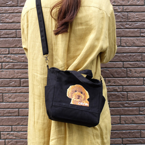 ワッペンプレゼント／ うちの子バッグ 刺繍 小さめ キャンバス